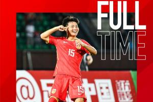 中国U-16男足1比1战平日本U-16男足，梁仕宇替补建功